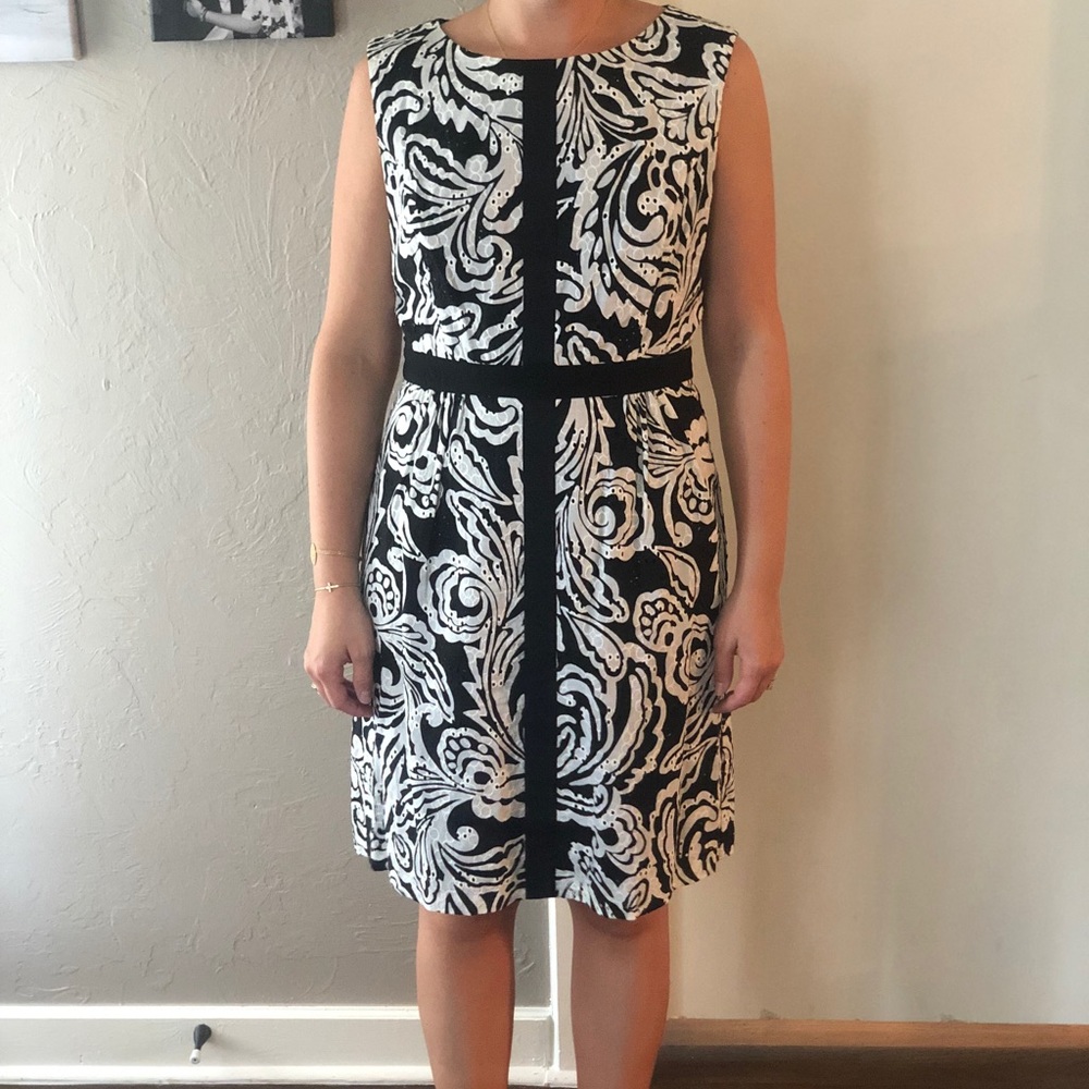 Never Worn Black and White Dress